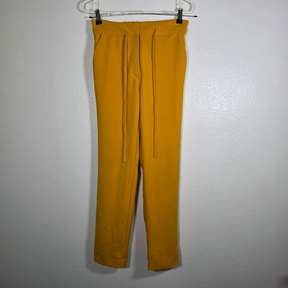 New York & Company 7th Avenue mustard pull-on tapered pants women’s S